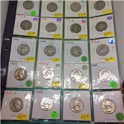 USA Silver 25 cent coin-Lot of 20 Pieces