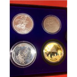 2016 & 2004 Proof Dollar canada - Ship theme, set of 4 pieces