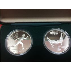 1988 Proof Coin 20$ set of Two Sterling Coin 2 x 1 Troy OZ-Free-Style Skiing