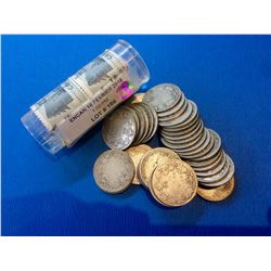 Canada silver 25 Cents Coins, lot of 40 Pieces, 10$ Face Value