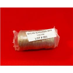 2002 canada 50 cents coin roll