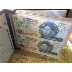 The Central bank of bahamas, christopher Columbus Quincentennial Commemorative Legal tender  2 x 1$ 