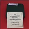 Image 3 : 1992 Sterling Silver Proof Piedfort Ten Pence Coin-13 gr, 15 000 Minted only