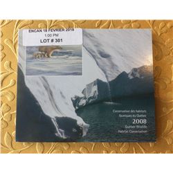 2013 Québec Wildlife Habitat Conservation 10$ Stamp - polar bears