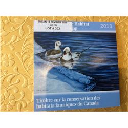 2013 Canada Wildlife Habitat Conservation 8,50$ Stamp - Long-Taled Duck