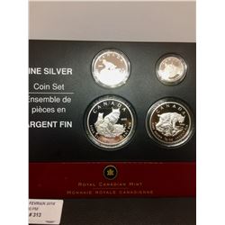2005 Canada ,9999 Fine Silver Coin Set-Lynx, Lot of 4 Pieces