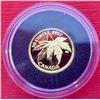 Image 1 : 2017 50 Cent Pure Gold Coin-1/25-The Silver Maple Leaf, 1,27 gr pure 99,99%