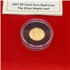 Image 3 : 2017 50 Cent Pure Gold Coin-1/25-The Silver Maple Leaf, 1,27 gr pure 99,99%