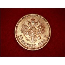 Estate sale: 10 Roubles Gold -1899 G - Nicolas II