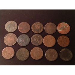 Estate Sale: FRA#005 - LOUIS XVI - Lot de 15 x Sol à l'Écu 160 gr
