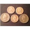 Image 1 : Estate Sale: FRA#010 - Lot of 5 Different coins. Charles X & Louis-Philippe Ier pour les Colonies Ma