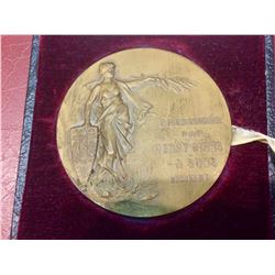 HENRY BIRKS & SONS LADY BRITANNIA PRESENTATION MEDAL Extremly Rare In French
