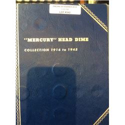 1907-1945 Partial Set Silver Mercury Head Dime Album