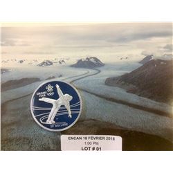 1987 Canada 20$ Calgary Sterling Coin-Figure Skating-with letterring