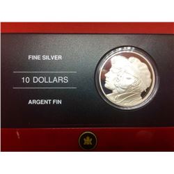 2005 Canada 10$ Proof Fine Silver-Veteran-C.O.A. Box-No Tax
