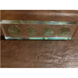 1976 Montreal Sterling Silver Olympic Proof Set - in a clear plexiglass display