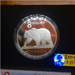2004 Canada 8 Proof Dollars 99,99 Pure Silver   8$ Stamps