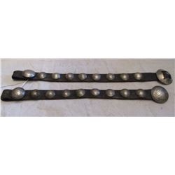 Very Rare Old Mexican Coin Spur Straps