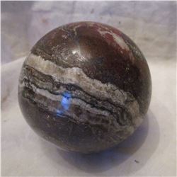Silver Lace Agate Sphere 3"