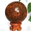 Image 3 : Firework Jasper Sphere with Stand 2.6"
