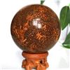 Image 4 : Firework Jasper Sphere with Stand 2.6"