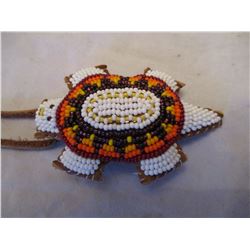 Beaded Sioux Turtle Umbilical Fetish