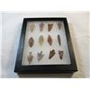 Image 1 : Frame of Neolithic  Arrowhead and Points. These are not reproductions.