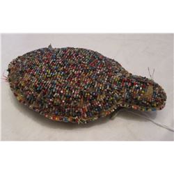Rare 1900 Sioux Beaded turtle fetish