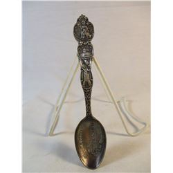 Sterling Silver California Collectors Spoon Mission Founded 1814 Los Angeles Cal