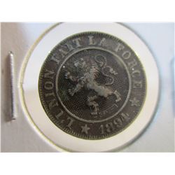1894 Belgium 10 Centimes