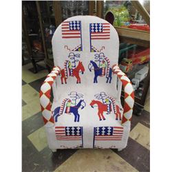 One of a Kind Fully Beaded Full Size Chair