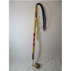 Native American War Club by Sioux Artist Marty Cuny Pine Ridge South Dakota