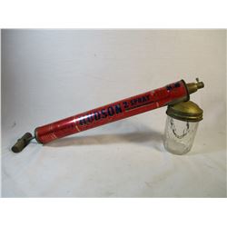 Vintage Hudson Bug Sprayer with Glass Jar 1950's