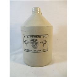 S.S. Pierce Co Crock Jug Boston Brookline