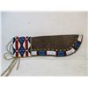 Image 1 : Beaded Leather Knife Sheath