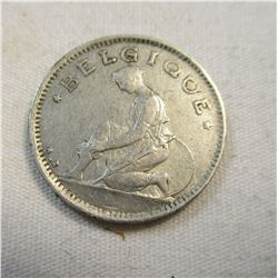 1927 Belgium Bon Pour 50 Cent Coin