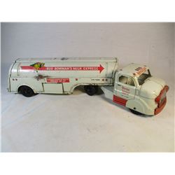 1955 Vintage Marx Toys Bud Bowmans Milk Express Chicago Illinois Truck and Trailer