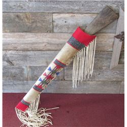 Painted Parfleche Rifle Scabbard by Oglala Sioux Marty Cuny