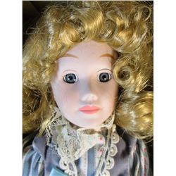 Brinn's 1986 Musical Porcelain Doll Plays "Playgrounds of My Mind" New in Box