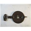 Image 2 : 1880's Griswold Cast Iron Reversible Steel Spindle 4" Damper