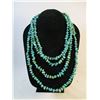 Image 1 : Hand Tied Turquoise Necklace