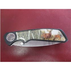 Frost USA American Wildlife Deer Pocket Knife