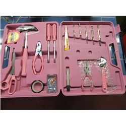 Pink Ladies 105 Piece Tool Kit in Case NIB