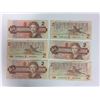 Image 1 : 1986 TWO DOLLAR CANADIAN BANK NOTES LOT