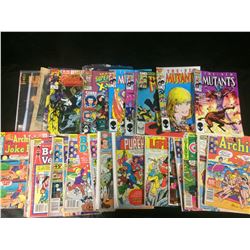 LARGE COMIC BOOK LOT (THE NEW MUTANTS, ARCHIE & MORE)