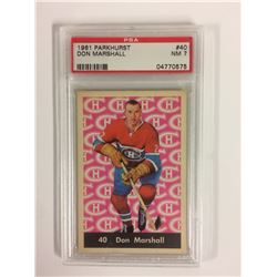 1961 PARKHURST #40 DON MARSHALL (NM 7) PSA
