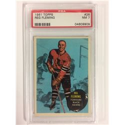 1961 TOPPS #26 REG FLEMING (NM 7) PSA