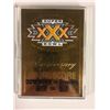 Image 1 : 30TH SUPERBOWL 23 KARAT GENUINE GOLD FOIL/ PHOTO TRADING CARD (1996 BLEACHERS CARD CORP)