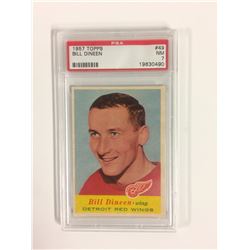 1957 TOPPS #49 BILL DINEEN (NM 7) PSA