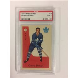 1959 PARKHURST #19 GERRY EHMAN (NM 7) PSA